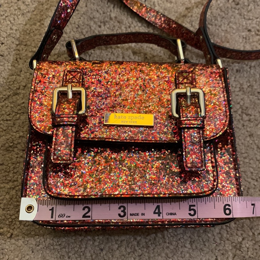 🟠 Kate Spade 🟠 glitter crossbody mini bag - Picture 8 of 9